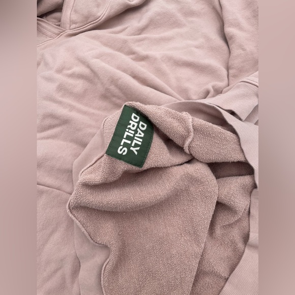 Daily Drills Tan Sweatshirt Hoodie Dress/ Oversized M/L in Cafe - Picture 7 of 8